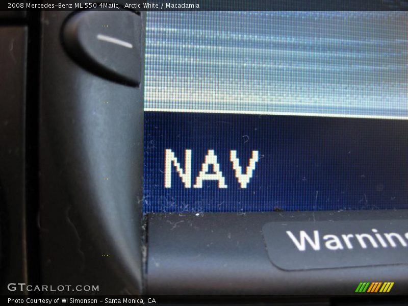 Arctic White / Macadamia 2008 Mercedes-Benz ML 550 4Matic