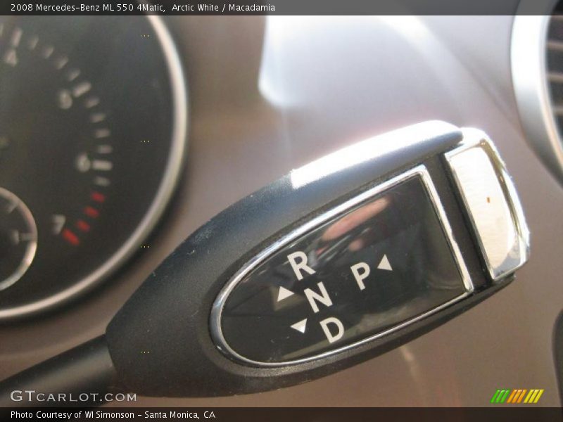 Arctic White / Macadamia 2008 Mercedes-Benz ML 550 4Matic