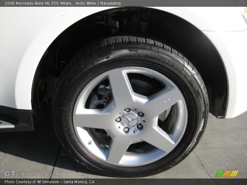 Arctic White / Macadamia 2008 Mercedes-Benz ML 550 4Matic