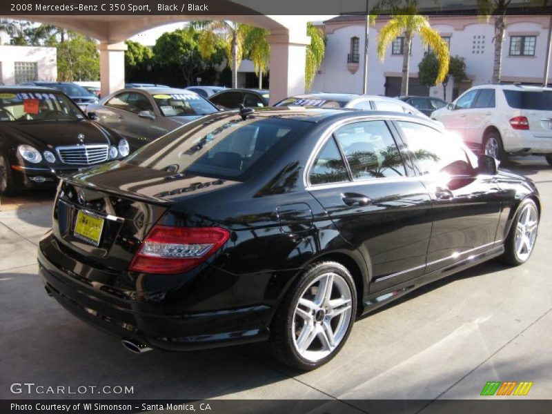 Black / Black 2008 Mercedes-Benz C 350 Sport