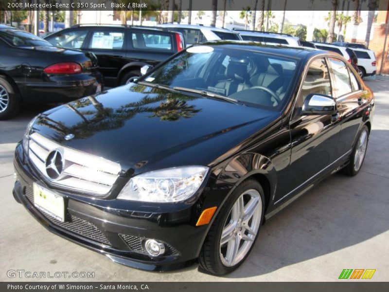 Black / Black 2008 Mercedes-Benz C 350 Sport