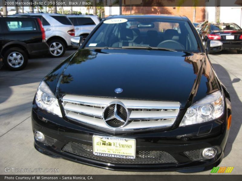 Black / Black 2008 Mercedes-Benz C 350 Sport