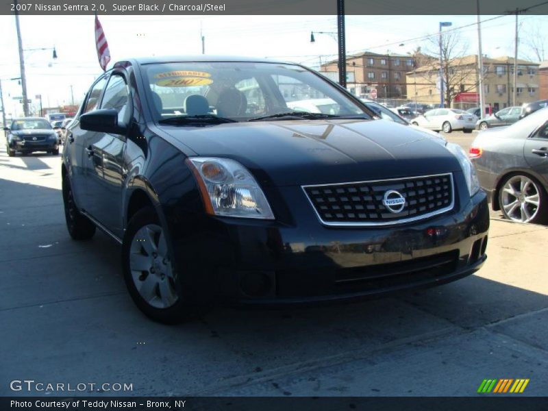 Super Black / Charcoal/Steel 2007 Nissan Sentra 2.0