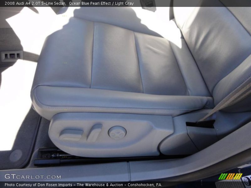 Ocean Blue Pearl Effect / Light Gray 2008 Audi A4 2.0T S-Line Sedan