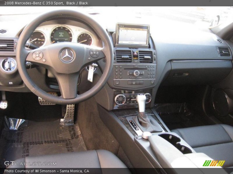 Black / Black 2008 Mercedes-Benz C 350 Sport
