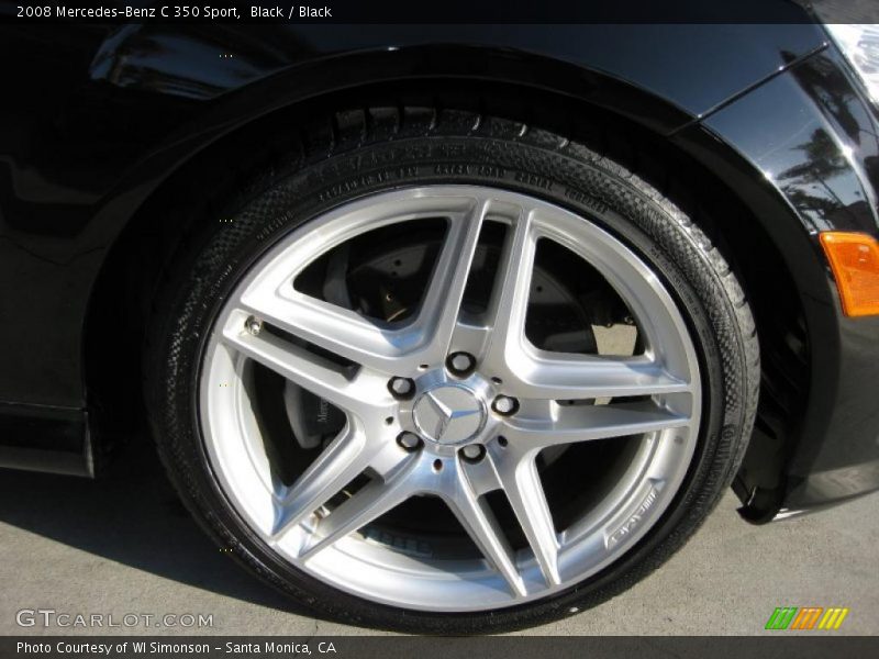 Black / Black 2008 Mercedes-Benz C 350 Sport