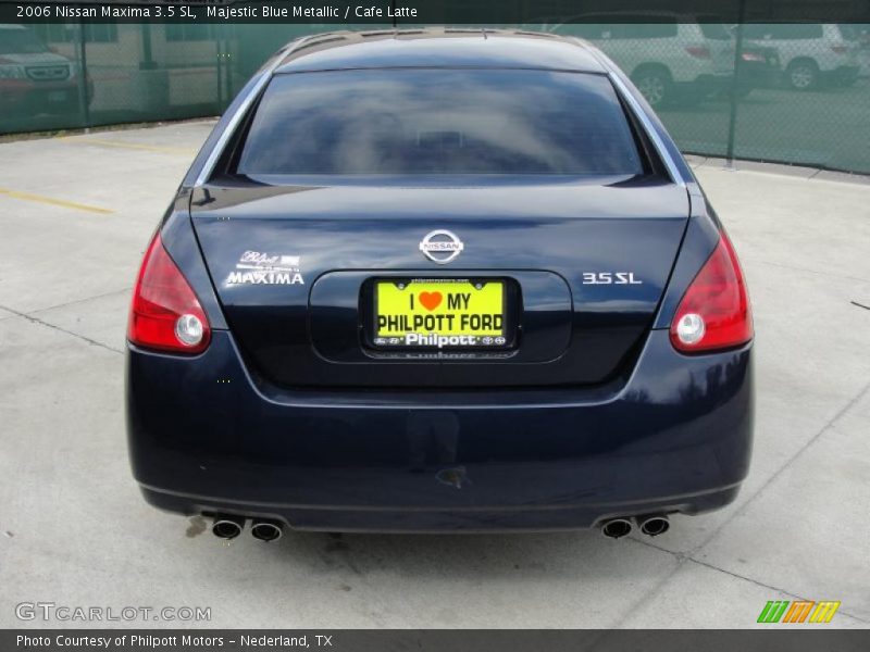 Majestic Blue Metallic / Cafe Latte 2006 Nissan Maxima 3.5 SL
