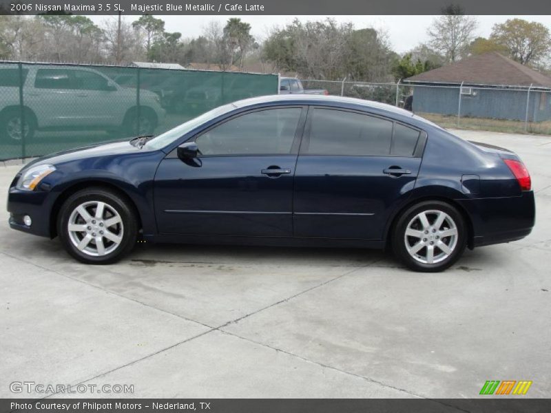 Majestic Blue Metallic / Cafe Latte 2006 Nissan Maxima 3.5 SL