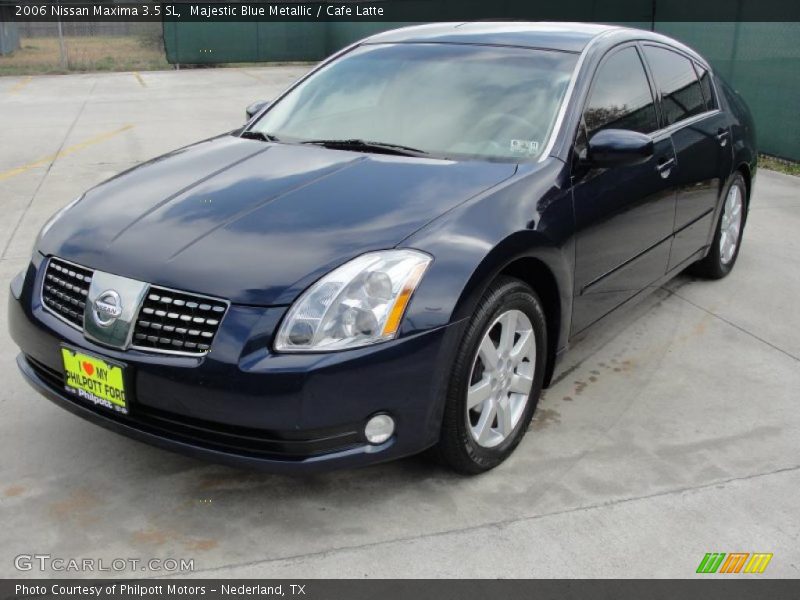Majestic Blue Metallic / Cafe Latte 2006 Nissan Maxima 3.5 SL