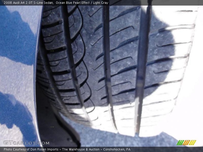 Ocean Blue Pearl Effect / Light Gray 2008 Audi A4 2.0T S-Line Sedan