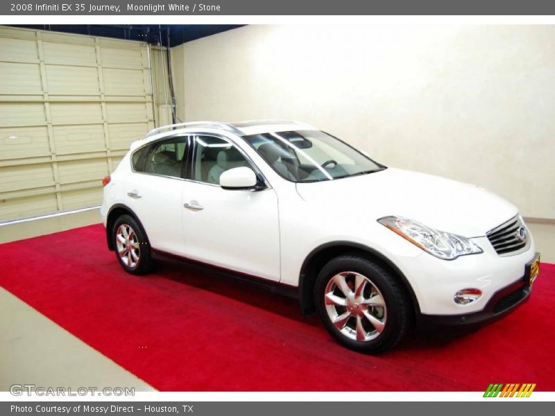 Moonlight White / Stone 2008 Infiniti EX 35 Journey