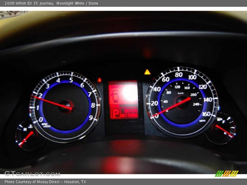 Moonlight White / Stone 2008 Infiniti EX 35 Journey