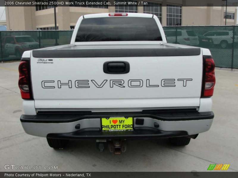 Summit White / Tan 2006 Chevrolet Silverado 2500HD Work Truck Extended Cab