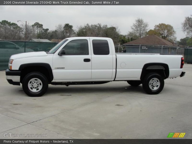 Summit White / Tan 2006 Chevrolet Silverado 2500HD Work Truck Extended Cab