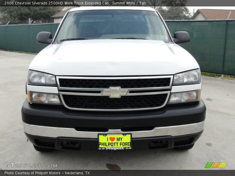 Summit White / Tan 2006 Chevrolet Silverado 2500HD Work Truck Extended Cab