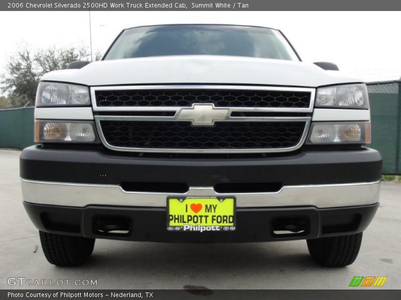 Summit White / Tan 2006 Chevrolet Silverado 2500HD Work Truck Extended Cab