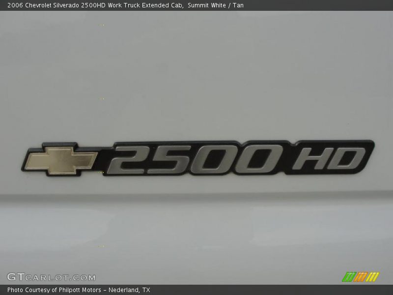  2006 Silverado 2500HD Work Truck Extended Cab Logo