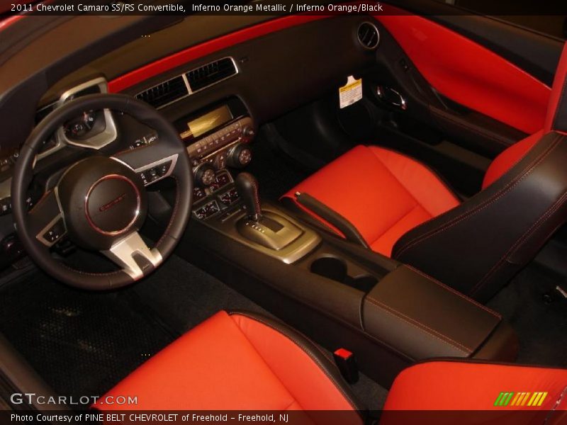 Inferno Orange/Black Interior - 2011 Camaro SS/RS Convertible 