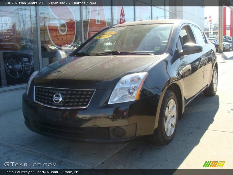 Super Black / Charcoal/Steel 2007 Nissan Sentra 2.0
