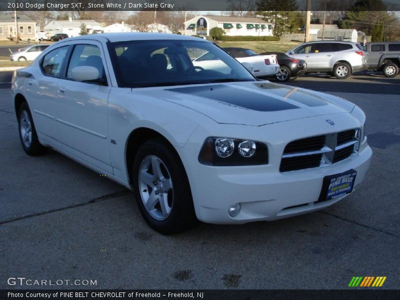 Stone White / Dark Slate Gray 2010 Dodge Charger SXT