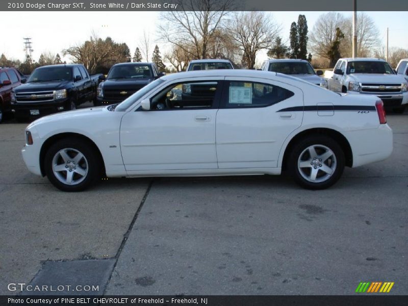 Stone White / Dark Slate Gray 2010 Dodge Charger SXT