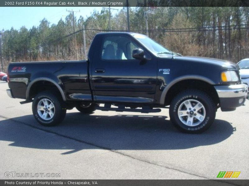Black / Medium Graphite 2002 Ford F150 FX4 Regular Cab 4x4