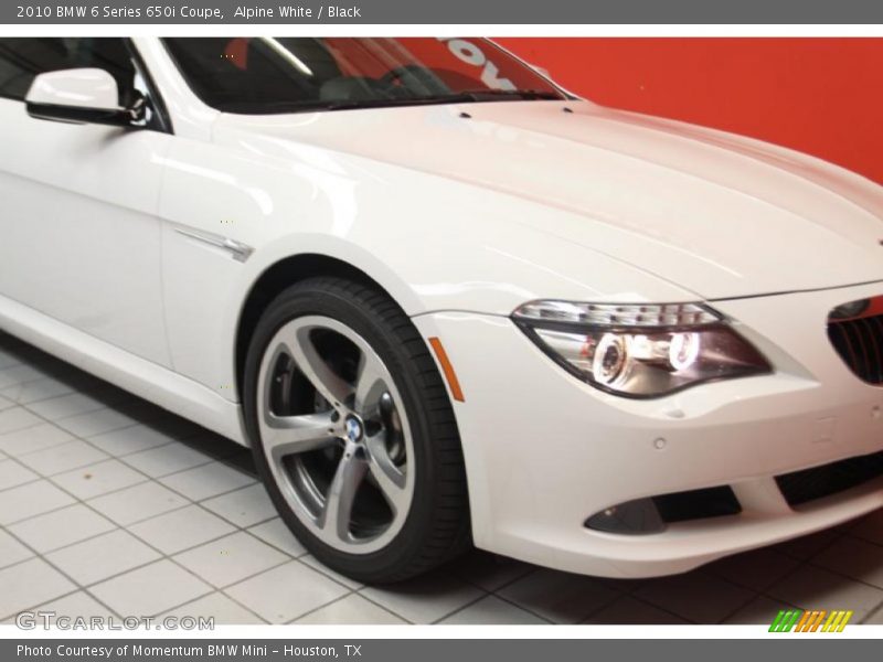 Alpine White / Black 2010 BMW 6 Series 650i Coupe