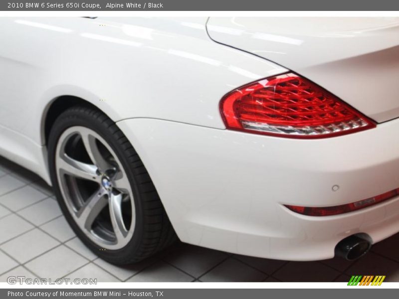 Alpine White / Black 2010 BMW 6 Series 650i Coupe