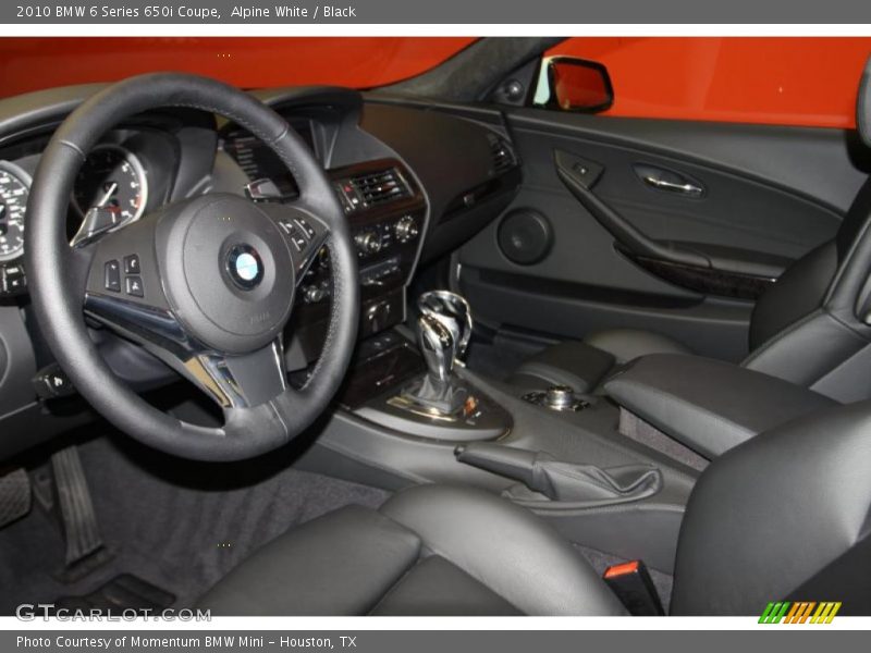 Alpine White / Black 2010 BMW 6 Series 650i Coupe