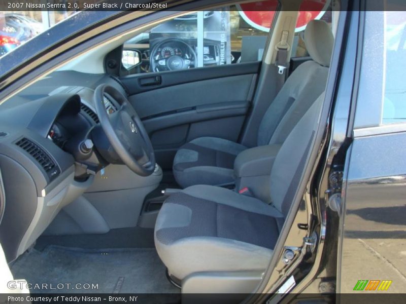 Super Black / Charcoal/Steel 2007 Nissan Sentra 2.0