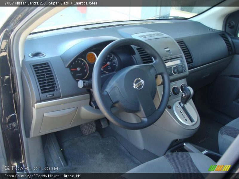 Super Black / Charcoal/Steel 2007 Nissan Sentra 2.0