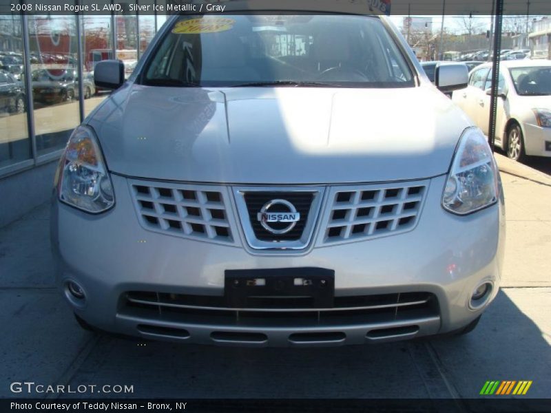 Silver Ice Metallic / Gray 2008 Nissan Rogue SL AWD