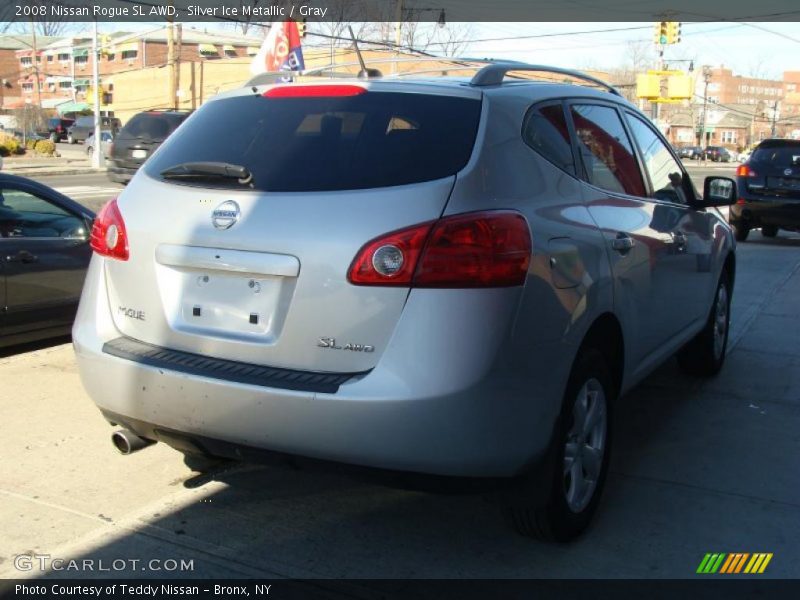 Silver Ice Metallic / Gray 2008 Nissan Rogue SL AWD