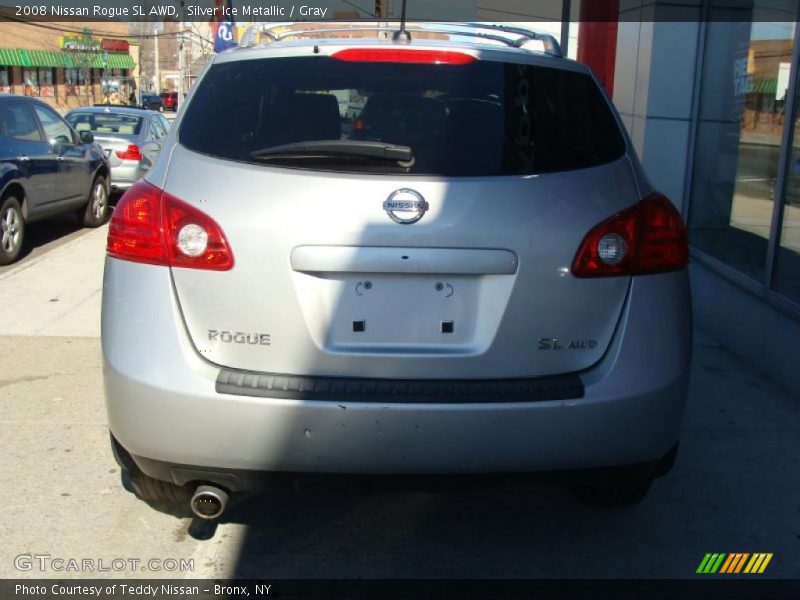 Silver Ice Metallic / Gray 2008 Nissan Rogue SL AWD