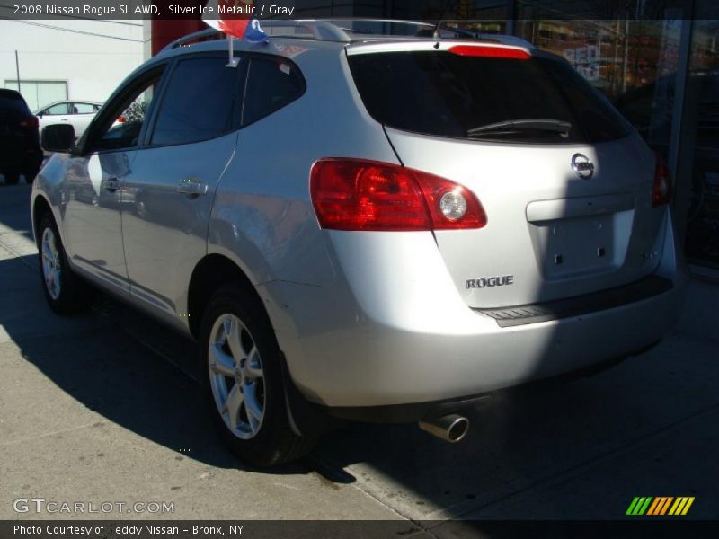Silver Ice Metallic / Gray 2008 Nissan Rogue SL AWD