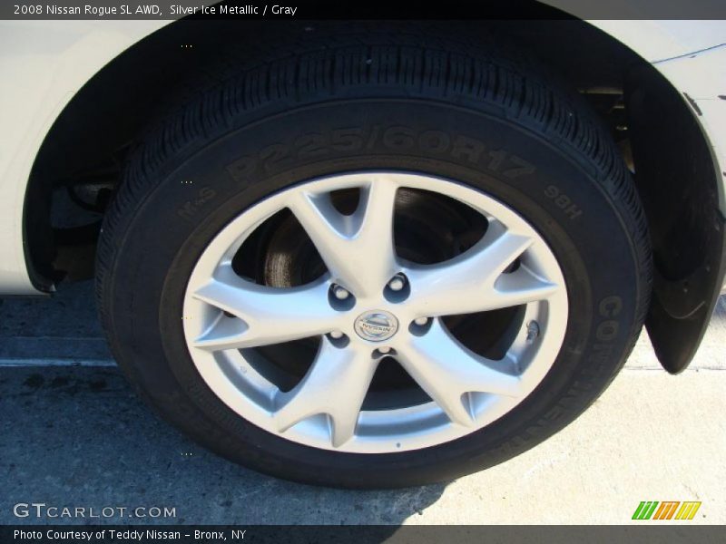 Silver Ice Metallic / Gray 2008 Nissan Rogue SL AWD