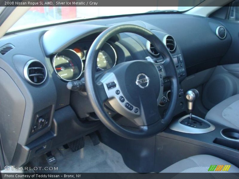 Silver Ice Metallic / Gray 2008 Nissan Rogue SL AWD