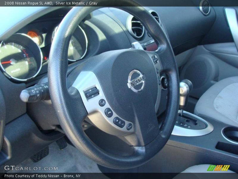 Silver Ice Metallic / Gray 2008 Nissan Rogue SL AWD
