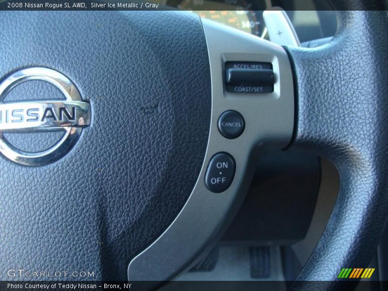 Silver Ice Metallic / Gray 2008 Nissan Rogue SL AWD