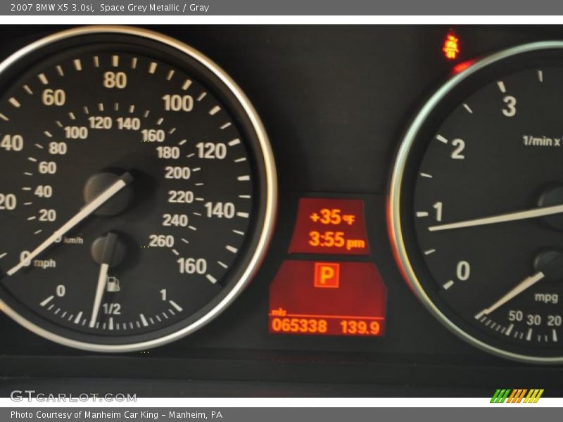 Space Grey Metallic / Gray 2007 BMW X5 3.0si