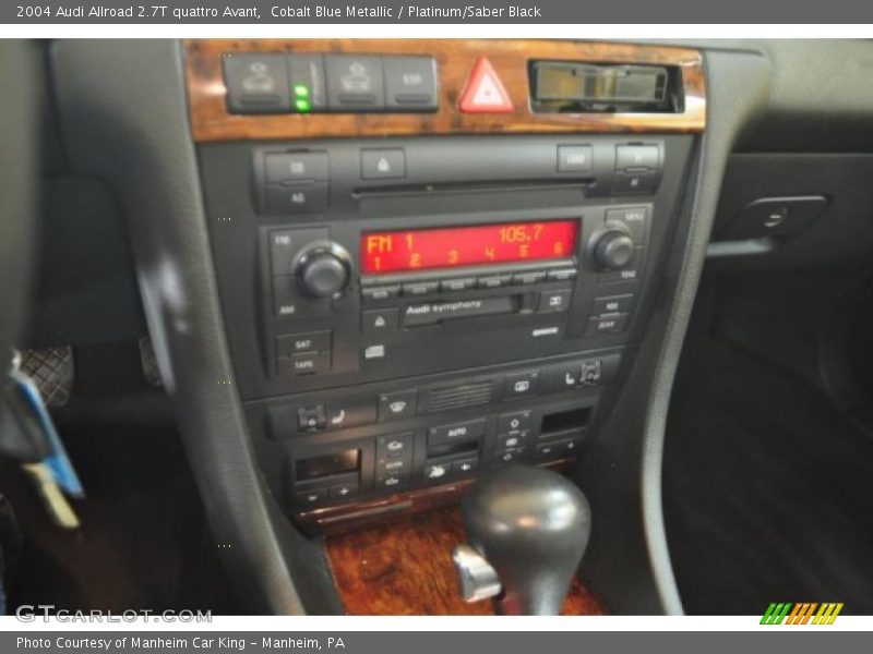 Cobalt Blue Metallic / Platinum/Saber Black 2004 Audi Allroad 2.7T quattro Avant