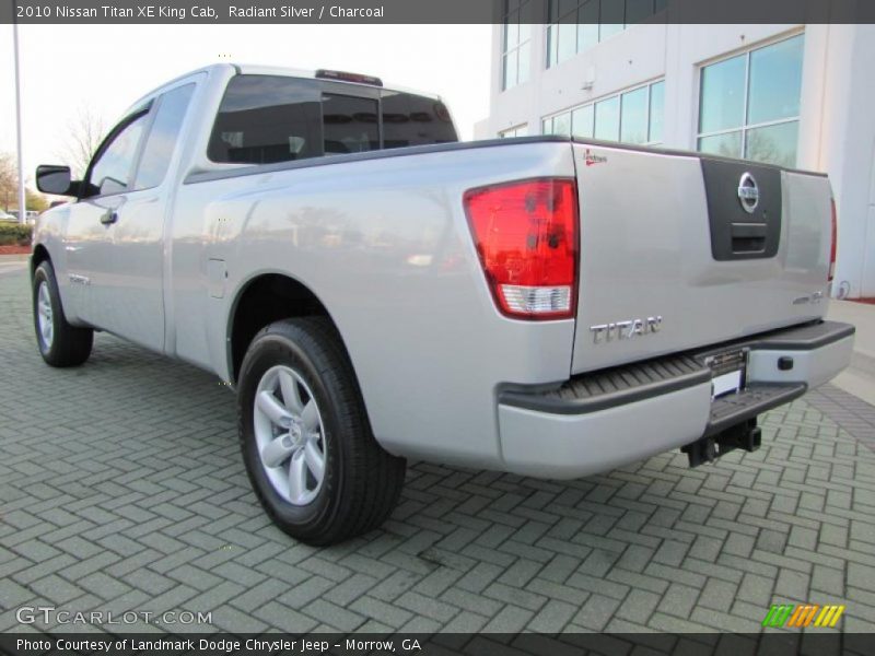Radiant Silver / Charcoal 2010 Nissan Titan XE King Cab