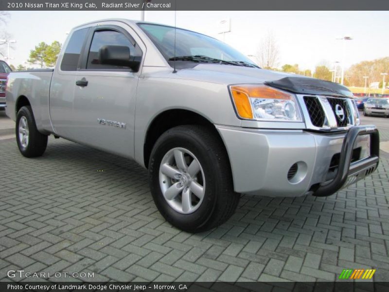 Radiant Silver / Charcoal 2010 Nissan Titan XE King Cab