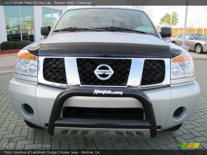 Radiant Silver / Charcoal 2010 Nissan Titan XE King Cab