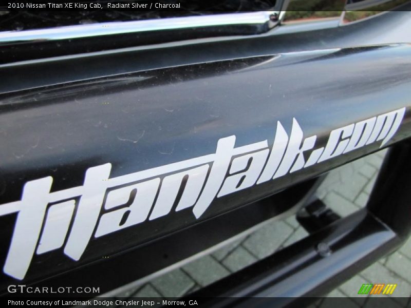 Radiant Silver / Charcoal 2010 Nissan Titan XE King Cab