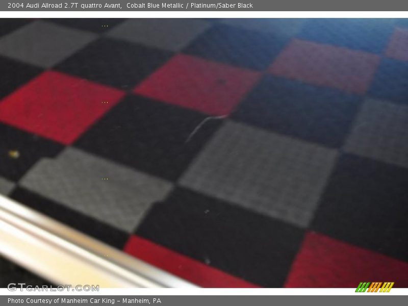 Cobalt Blue Metallic / Platinum/Saber Black 2004 Audi Allroad 2.7T quattro Avant