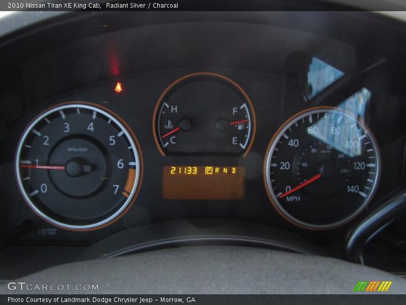 Radiant Silver / Charcoal 2010 Nissan Titan XE King Cab
