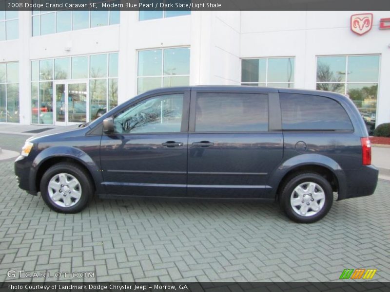 Modern Blue Pearl / Dark Slate/Light Shale 2008 Dodge Grand Caravan SE