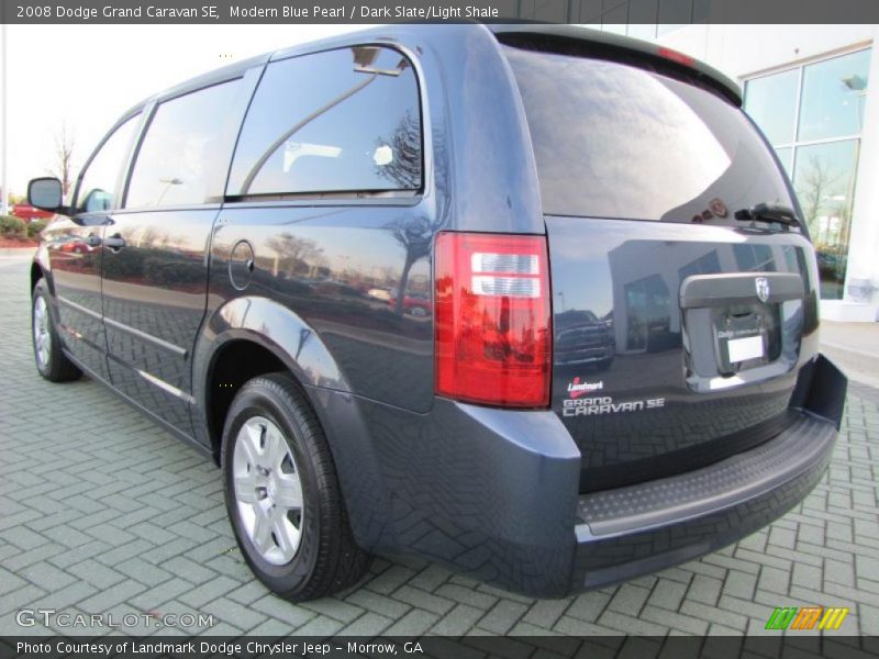 Modern Blue Pearl / Dark Slate/Light Shale 2008 Dodge Grand Caravan SE