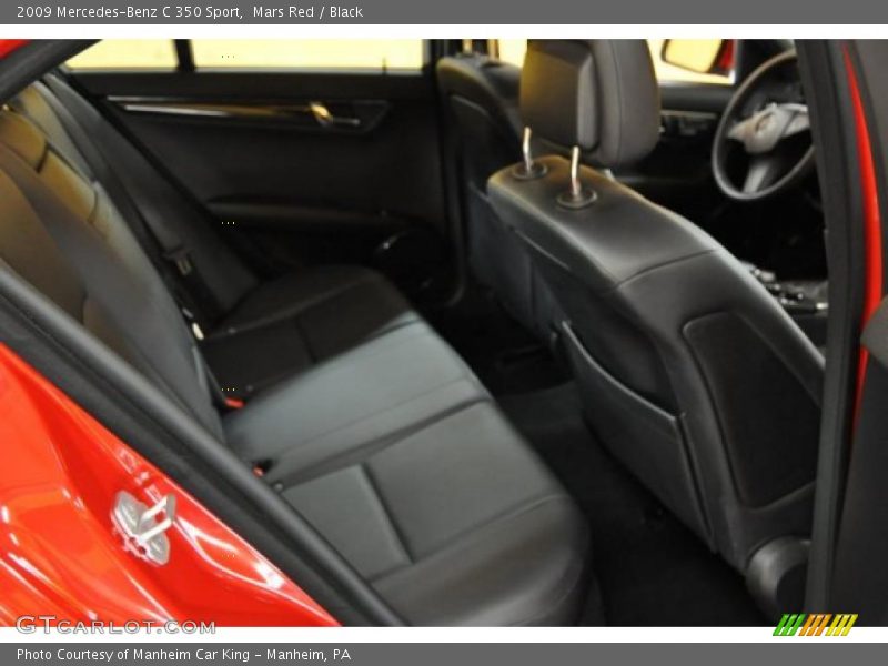 Mars Red / Black 2009 Mercedes-Benz C 350 Sport
